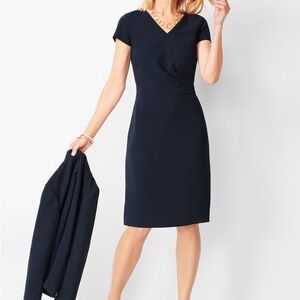 Talbots Classic Navy Midi Dress
